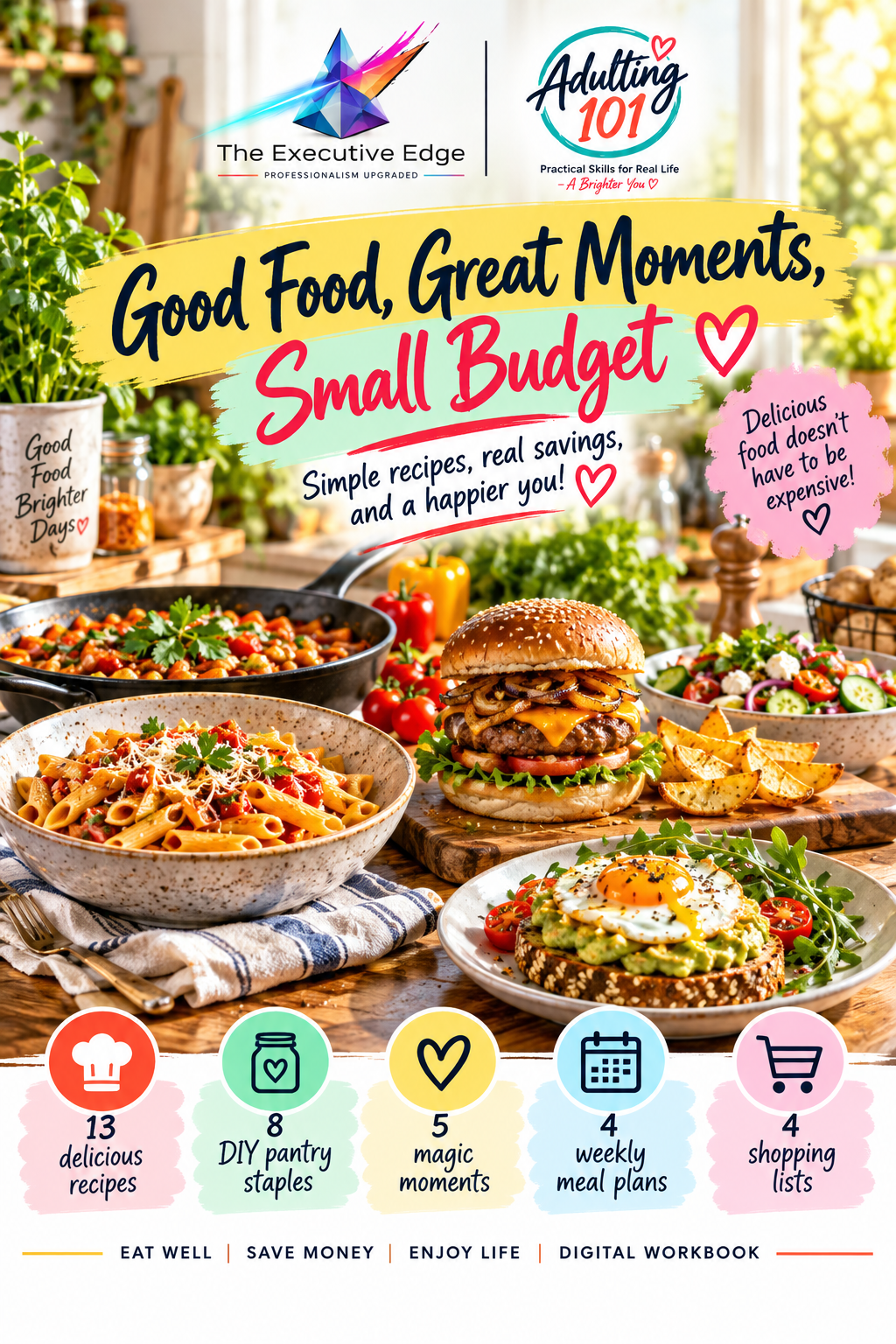 Good Food, Great Moments, Small Budget | Digital Recipe & Savings Workbook